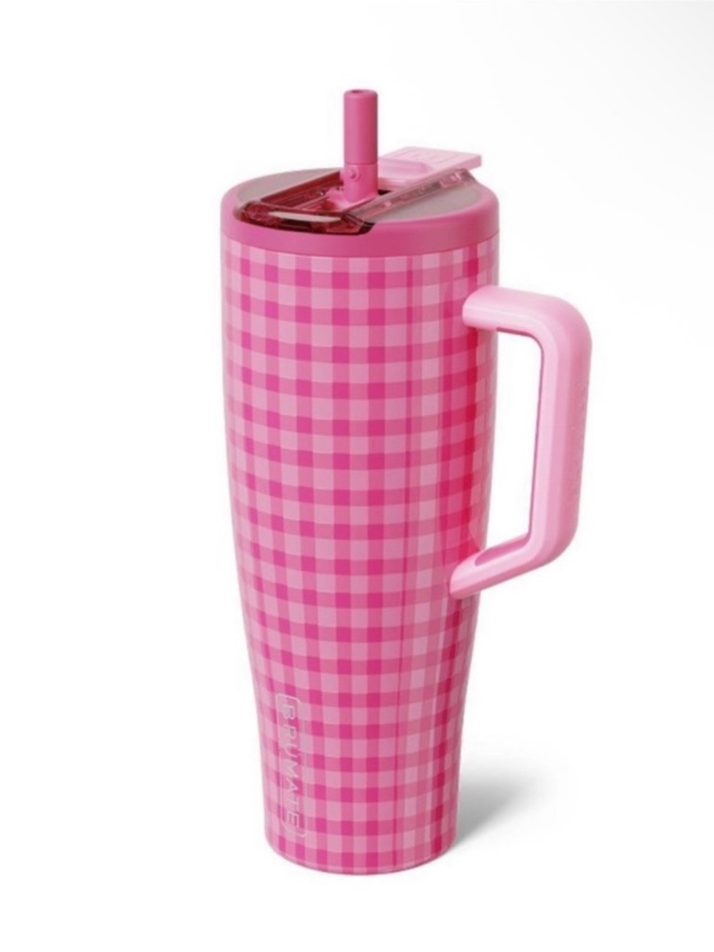 🦋BRUMATE 40oz Stainless Steel Era Flip Water Bottle - Pink Gingham - Madi Nelson